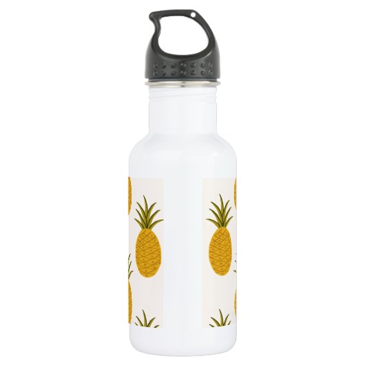Ananas afdrukken waterfles (Achterkant)