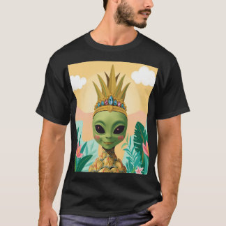 Ananas Alien – Tropische Grappige Fruit Kunst T-shirt