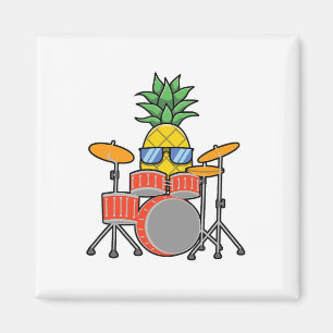 Ananas Aloha Beaches Hawaii Drums Gift - Drumme Magneet