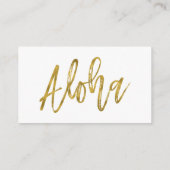 ananas aloha bruiloft website Kaart invoegen (Achterkant)