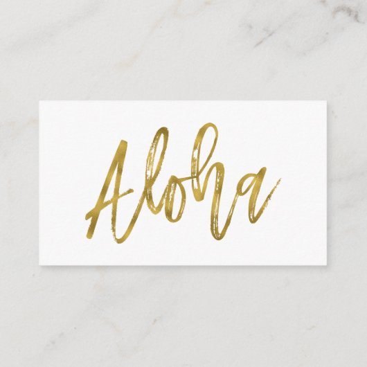 ananas aloha bruiloft website Kaart invoegen (Achterkant)