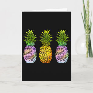 Ananas Aloha Hawaï Hawaiaanse Vrucht Zomer Vakanti Kaart