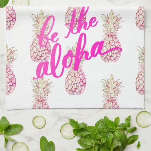 Ananas Aloha Kitchen Towel Theedoek (Gevouwen)