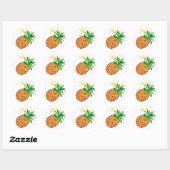 Ananas Aloha Ronde Sticker (Vel)