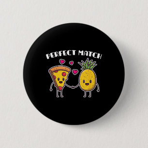 Ananas Aloha Stranden Hawaii Pizza - Italiaans ete Ronde Button 5,7 Cm