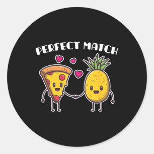 Ananas Aloha Stranden Hawaii Pizza - Italiaans ete Ronde Sticker