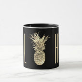 Ananas Aloha Tropical Gold Topografie Mok (Midden)