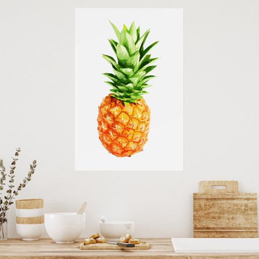ananas, ananas poster, ananas canvas, poster (Keuken)
