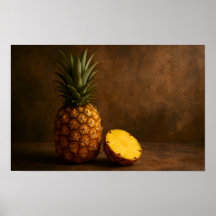 Ananas & Ananas Schijf Rustieke Grunge Foto