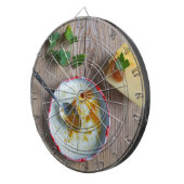 Ananas-appelschoorsteen voor bijthout dartbord (Voorkant Rechts)