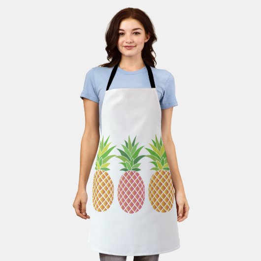 Ananas Apron Schort (Gedragen)