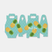 Ananas Aqua Bedankdoosjes (Uitgevouwen)