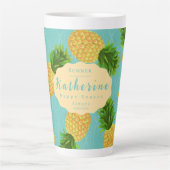 Ananas Aqua Latte Mok (Voorkant)