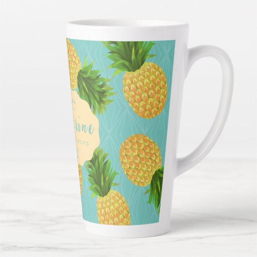 Ananas Aqua Latte Mok (Rechts)