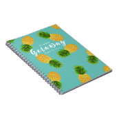 Ananas Aqua Notitieboek (Rechterzijde)