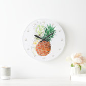 Ananas, aquarel . grote klok (Huis)