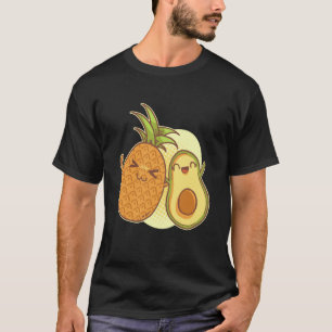 Ananas Avocado Groenten Fruit Tropisch Veganistisc T-shirt