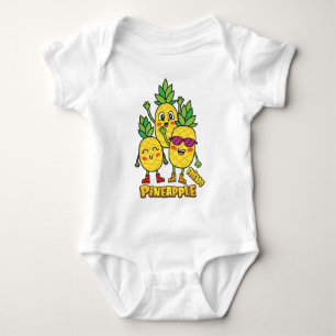 Ananas baby body romper