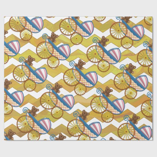 Ananas Baby Cadeaupapier (Vlak)