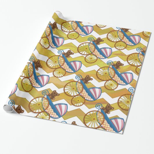 Ananas Baby Cadeaupapier (Uitgerold)