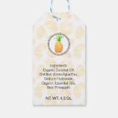 Ananas Bad & Lichaam Cadeaulabel (Achterkant)