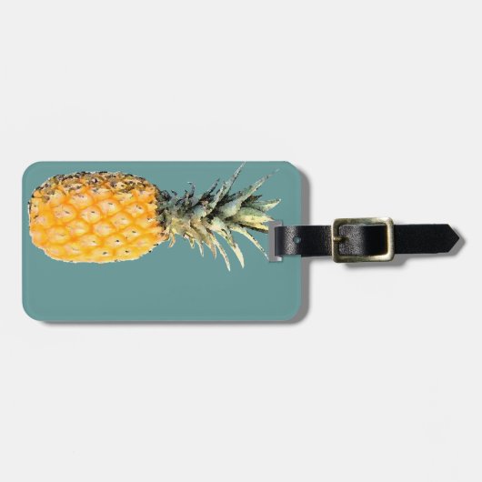 ananas bagagelabel (Voorkant horizontaal)