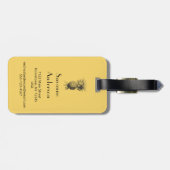 ananas bagagelabel (Achterkant horizontaal)