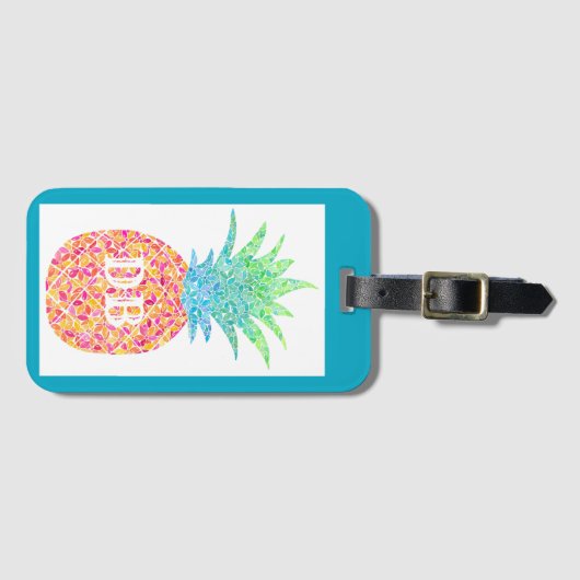 Ananas Bagagelabel (Voorkant (horizontaal))