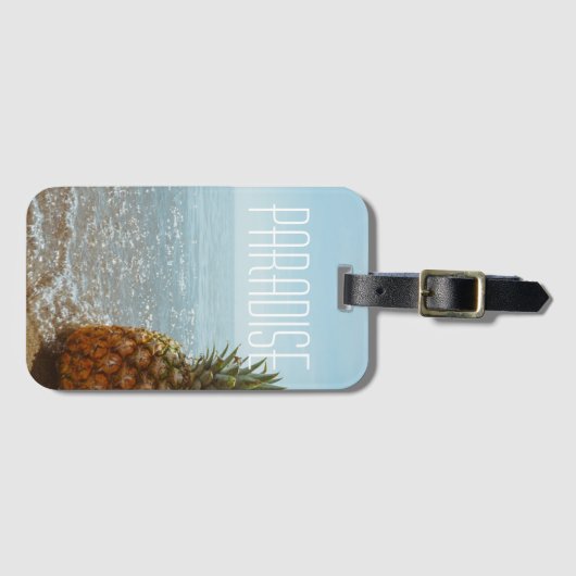 ananas bagagelabel (Voorkant (horizontaal))