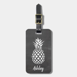 Ananas bagagelabel | Achtergrond karton