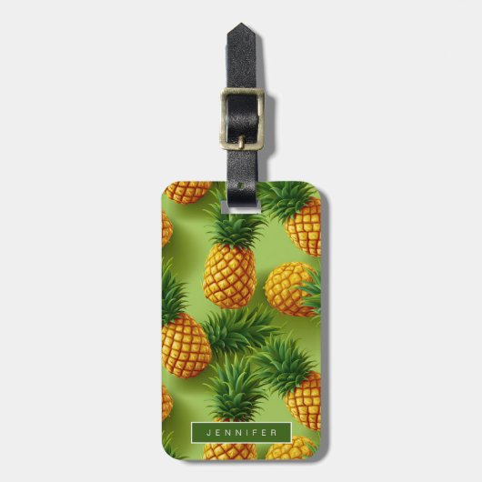 Ananas Bagagelabels (Voorkant verticaal)