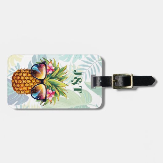 Ananas Bagagelabels (Voorkant horizontaal)