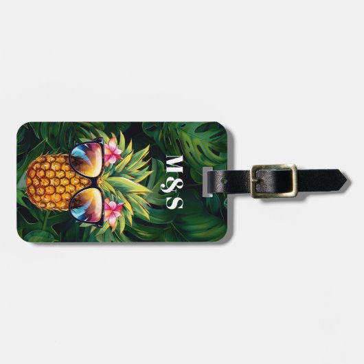 Ananas Bagagelabels (Voorkant horizontaal)