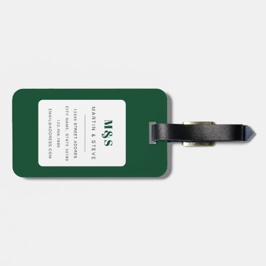 Ananas Bagagelabels (Achterkant horizontaal)