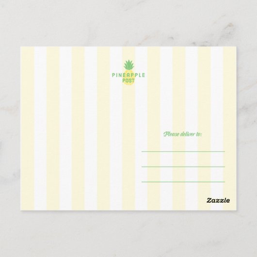 Ananas Bedankt Briefkaart (Achterkant)