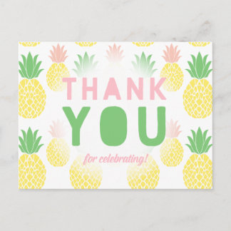 Ananas Bedankt Briefkaart