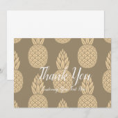 Ananas Bedankt Gold (Voorkant / Achterkant)
