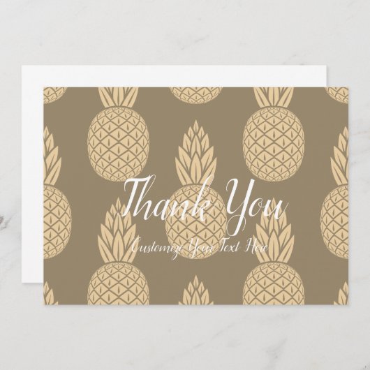 Ananas Bedankt Gold (Voorkant / Achterkant)