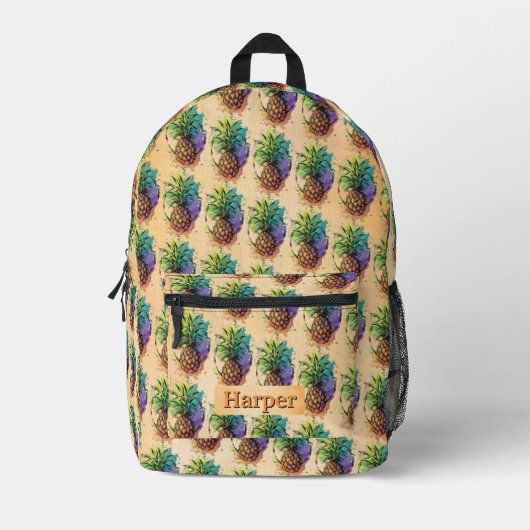 Ananas Bedrukte Rugzak (Voorkant)