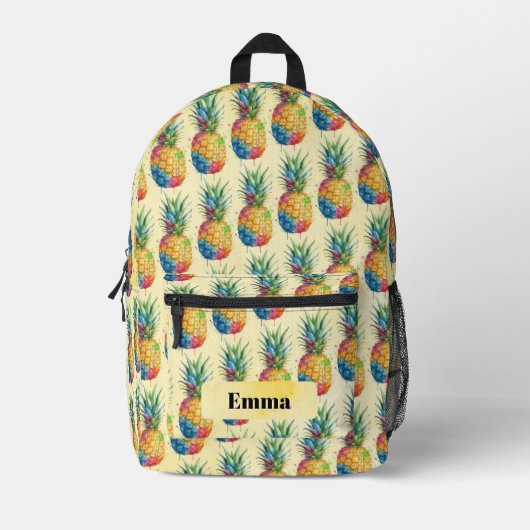 Ananas Bedrukte Rugzak (Voorkant)