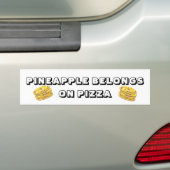 Ananas behoort tot de Pizza Bumpersticker (Op auto)