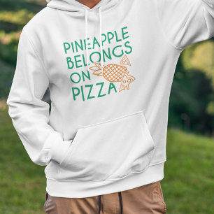 ananas behoort tot de pizza hoodie