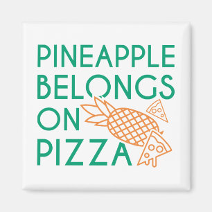 ananas behoort tot de pizza magneet