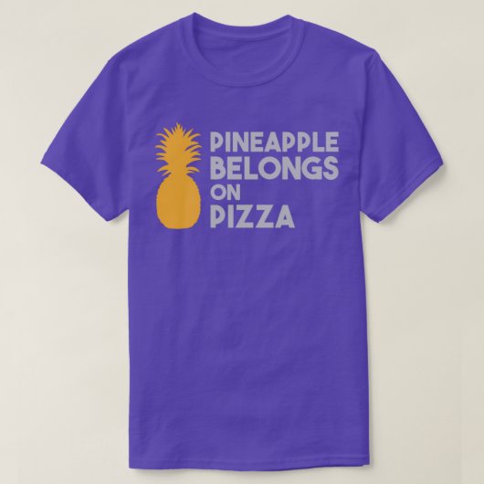 Ananas behoort tot Pizza T-shirt (Design voorkant)