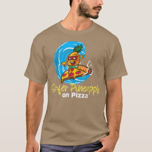 Ananas Belong op Pizza Surfer Pineapple Boy op T-shirt