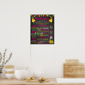 Ananas Birthday-bordbord poster (Keuken)