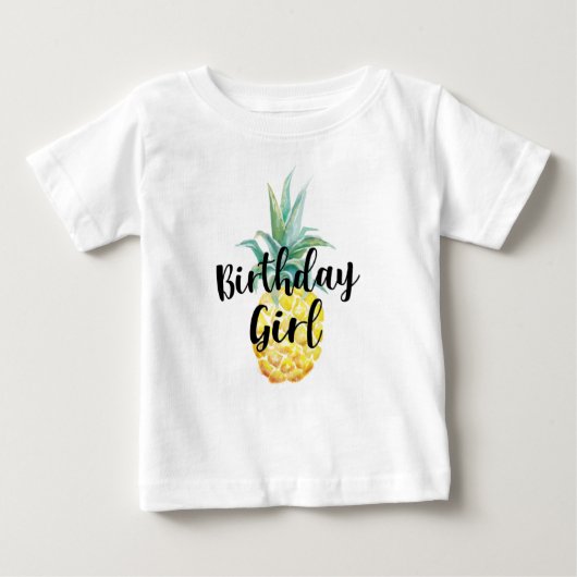 Ananas Birthday Girl Shirt (Voorkant)