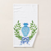 Ananas Blauw en Witte Ginger Jar Bad Handdoek (Handdoek)