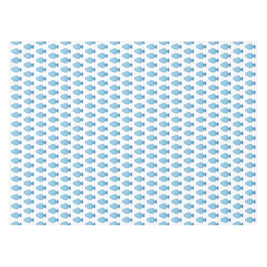 Ananas Blauw en Witte Ginger Jar Tafelkleed (Voorkant (Horizontaal))