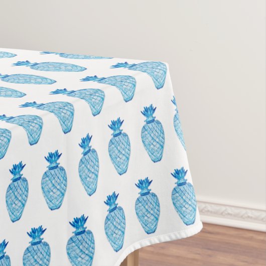 Ananas Blauw en Witte Ginger Jar Tafelkleed (Voorbeeld)